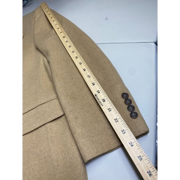 Brooks Brothers 346 Mens Camel Hair Blazer Jacket Size 41R Sports Coat Beige Vtg - Picture 9 of 16